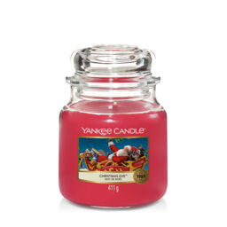 Christmas Eve Candle Original Medium Jar Candle Yankee Candle, Red, 10.7cm x 12.7cm - Sweet & Spicy - thumbnail 2