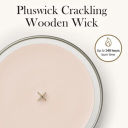 Vanilla & Sea Salt Candle WoodWick, Yellow - Floral - thumbnail 9