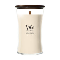 Vanilla & Sea Salt Candle WoodWick, Yellow - Floral - thumbnail 1