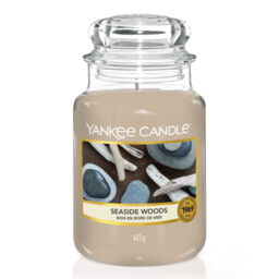 Seaside Woods Candle Original Large Jar Candle Yankee Candle, Brown, 10.7cm x 16.8cm - Woody - thumbnail 1