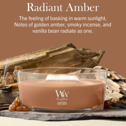 Radiant Amber Candle WoodWick, Brown - Ambery - thumbnail 5