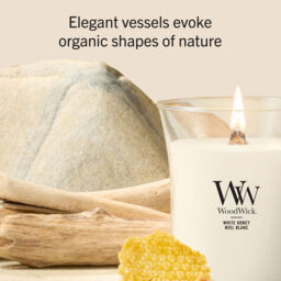 White Honey Candle WoodWick - Ambery - thumbnail 6