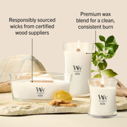 White Honey Candle WoodWick - Ambery - thumbnail 9