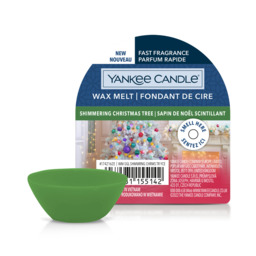 Shimmering Christmas Tree Wax Melt Yankee Candle, Green, 5.6cm x 1.5cm - Woody - thumbnail 1