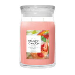 White Strawberry Bellini Candle Yankee Candle, Pink - Fruity - thumbnail 1