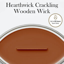 Saffron Smoke Candle WoodWick, Brown - Woody - thumbnail 8