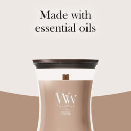Cashmere Candle WoodWick, Brown - Ambery - thumbnail 9