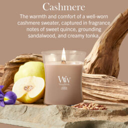 Cashmere Candle WoodWick, Brown - Ambery - thumbnail 6