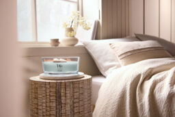 Sagewood & Seagrass Candle WoodWick, Blue - Fresh & Clean - thumbnail 4