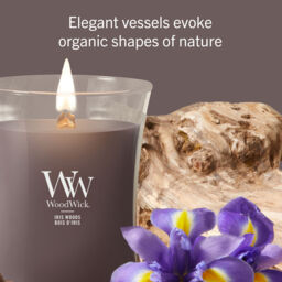Iris Woods Candle WoodWick, Brown - Ambery - thumbnail 6
