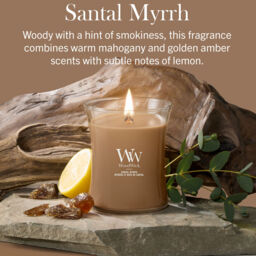 Santal Myrrh Candle WoodWick, Neutrals - Woody - thumbnail 6