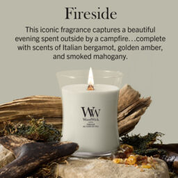 Fireside Candle WoodWick, Brown - Woody - thumbnail 7