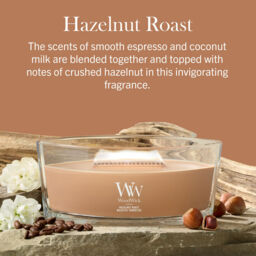 Hazelnut Roast Candle WoodWick, Brown - Gourmand - thumbnail 6