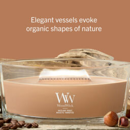 Hazelnut Roast Candle WoodWick, Brown - Gourmand - thumbnail 7