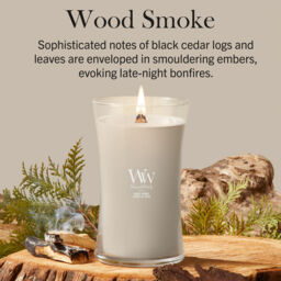 Wood Smoke Candle WoodWick, Brown - Woody - thumbnail 5