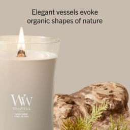 Wood Smoke Candle WoodWick, Brown - Woody - thumbnail 6