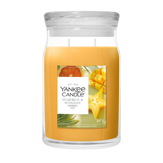 Starfruit & Sunshine Candle Yankee Candle, Orange - Fruity - image 1