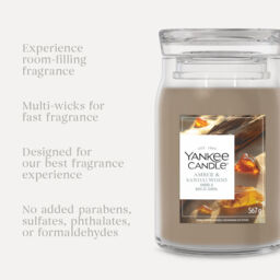 Amber & Sandalwood Candle Yankee Candle, Brown - Sweet & Spicy - thumbnail 7