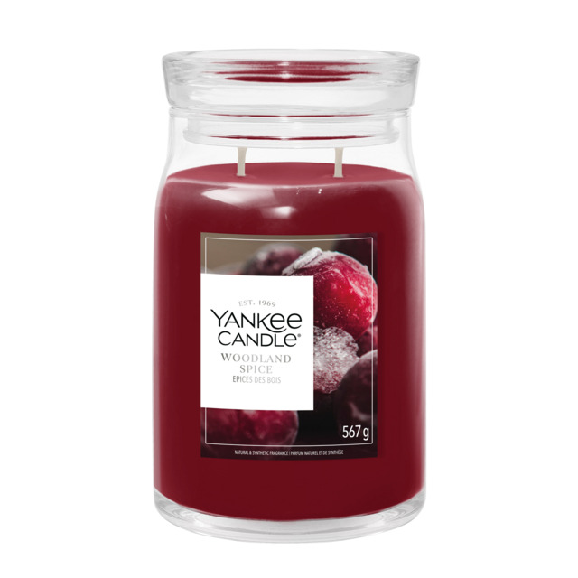 Woodland Spice Candle Yankee Candle, Red - Fruity - image 1