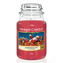 Christmas Eve Candle Original Large Jar Candle Yankee Candle, Red, 10.7cm x 16.8cm - Sweet & Spicy