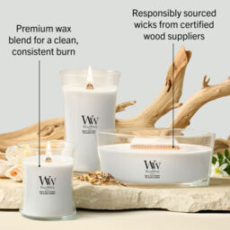 White Tea & Jasmine Candle WoodWick - Fruity & Citrus - thumbnail 9