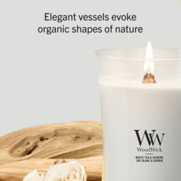 White Tea & Jasmine Candle WoodWick - Fruity & Citrus - thumbnail 6