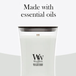 White Tea & Jasmine Candle WoodWick - Fruity & Citrus - thumbnail 8
