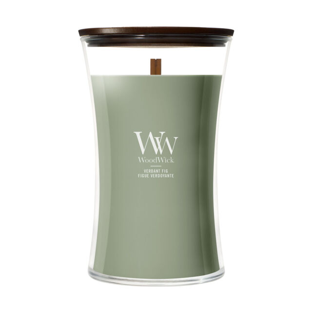 Verdant Fig Candle WoodWick, Green - Fruity & Citrus - image 1