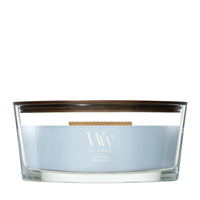Lakeside Mist Candle WoodWick, Blue - Fresh & Clean - image 1