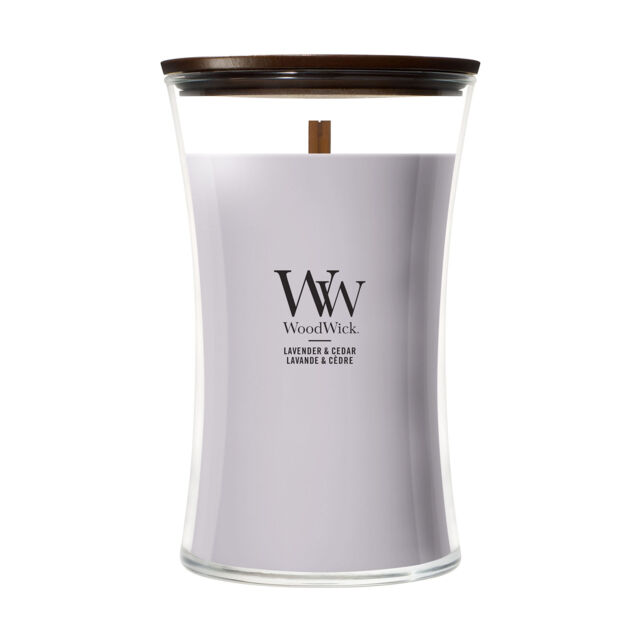 Lavender & Cedar Candle WoodWick, Purple - Woody - image 1