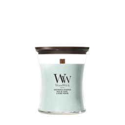 Sagewood & Seagrass Candle WoodWick, Blue - Fresh & Clean - thumbnail 2