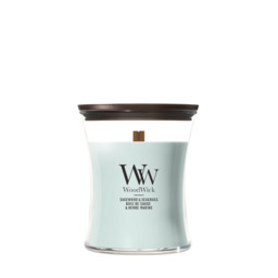 Sagewood & Seagrass Candle WoodWick, Blue - Fresh & Clean - thumbnail 1