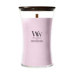 Cherry Blossom & Vanilla Candle WoodWick, Pink - Gourmand - thumbnail 1