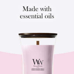 Cherry Blossom & Vanilla Candle WoodWick, Pink - Gourmand - thumbnail 9