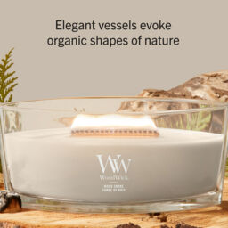 Wood Smoke Candle WoodWick, Brown - Woody - thumbnail 7