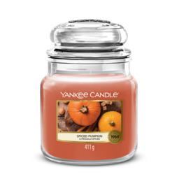 Spiced Pumpkin Candle Yankee Candle, Orange, 10.7cm x 12.7cm - Sweet & Spicy - thumbnail 2