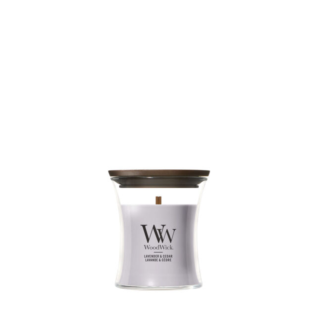 Lavender & Cedar Candle WoodWick, Purple - Woody - image 1