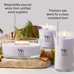 Lavender & Cedar Candle WoodWick, Purple - Woody - thumbnail 6