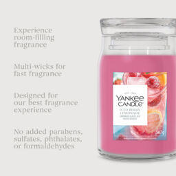 Iced Berry Lemonade Candle Yankee Candle, Pink - Citrus - thumbnail 7