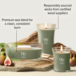 Verdant Fig Candle WoodWick, Green - Fruity & Citrus - thumbnail 6