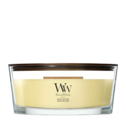 Yuzu & Vetiver Candle WoodWick, Yellow - Fruity & Citrus - thumbnail 1