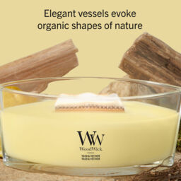 Yuzu & Vetiver Candle WoodWick, Yellow - Fruity & Citrus - thumbnail 8