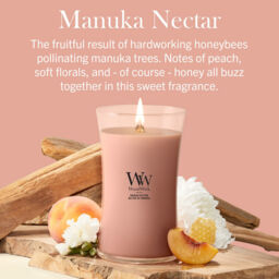 Manuka Nectar Candle WoodWick, Orange - Fruity & Citrus - thumbnail 6