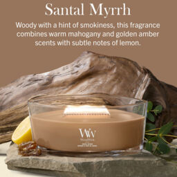 Santal Myrrh Candle WoodWick, Neutrals - Woody - thumbnail 6