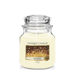 All is Bright Candle Original Medium Jar Candle Yankee Candle, Neutrals, 10.7cm x 12.7cm - Citrus - thumbnail 2