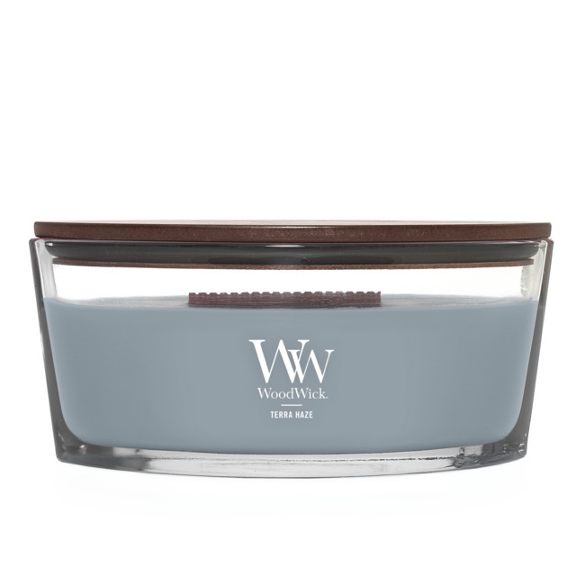 Terra Haze Candle WoodWick, Blue, 9.2cm x 19.1cm x 12.1cm - Woody - image 1