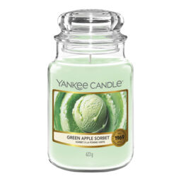 Green Apple Sorbet Candle Yankee Candle, 10.7cm x 16.8cm - Fresh & Clean - thumbnail 1