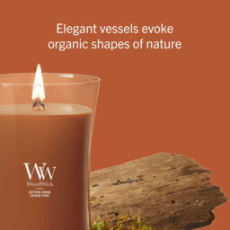 Saffron Smoke Candle WoodWick, Brown - Woody - thumbnail 6