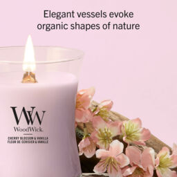 Cherry Blossom & Vanilla Candle WoodWick, Pink - Gourmand - thumbnail 6