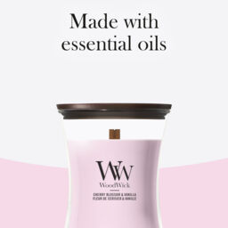 Cherry Blossom & Vanilla Candle WoodWick, Pink - Gourmand - thumbnail 8